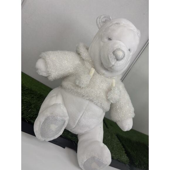 Snowflake Winnie The Pooh Plush 12” Disney Store Winter Silver. *Pre-Owned* - Picture 2 of 7